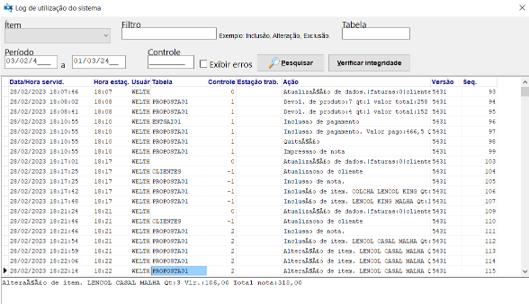 Segurança e controle